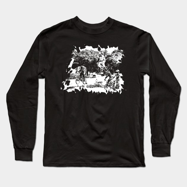 bmx Long Sleeve T-Shirt by rickylabellevie